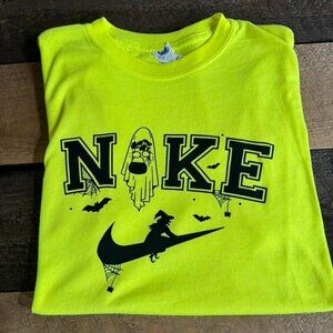 Size M - Neon Yellow Nike Halloween Tee - $20